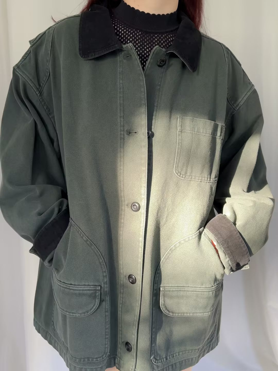 Pascual Barn Jacket - Dark Olive in XXL