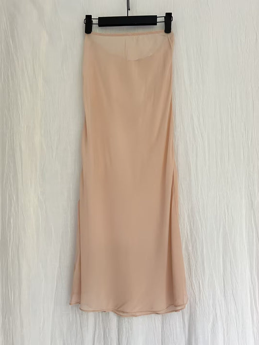 Robe mi-longue en dentelle Sohana en jaune jonquille