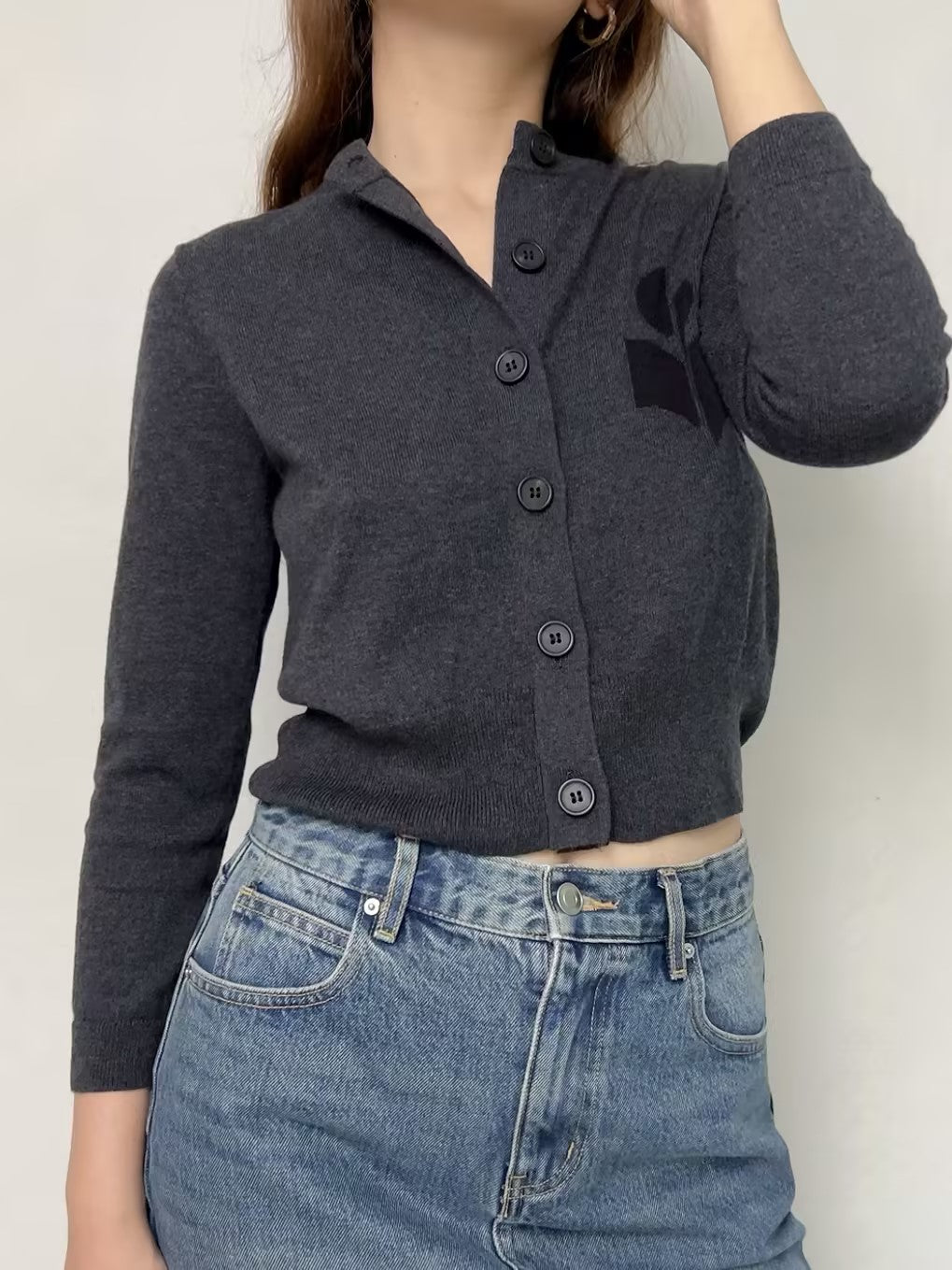 Newton Cardigan Dark Grey