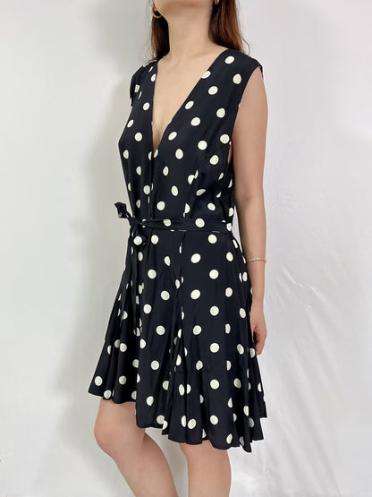 Aubrey Polka-dot  Dress in Size XXL