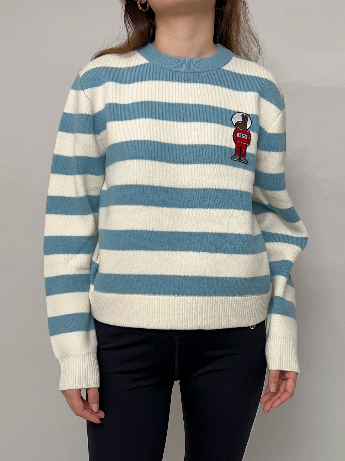 Bunny Strip Sweater Jumper [size M sample sale]