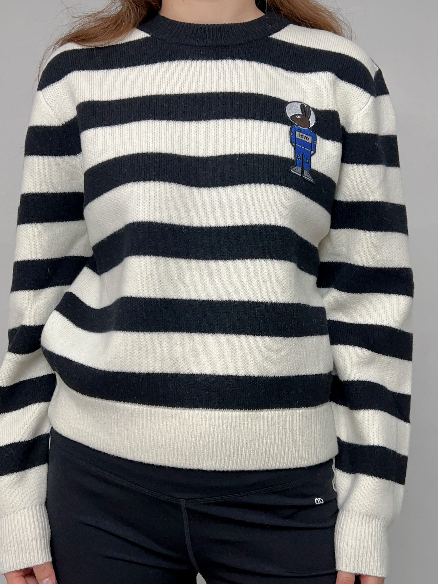 Bunny Strip Sweater Jumper [size M sample sale]