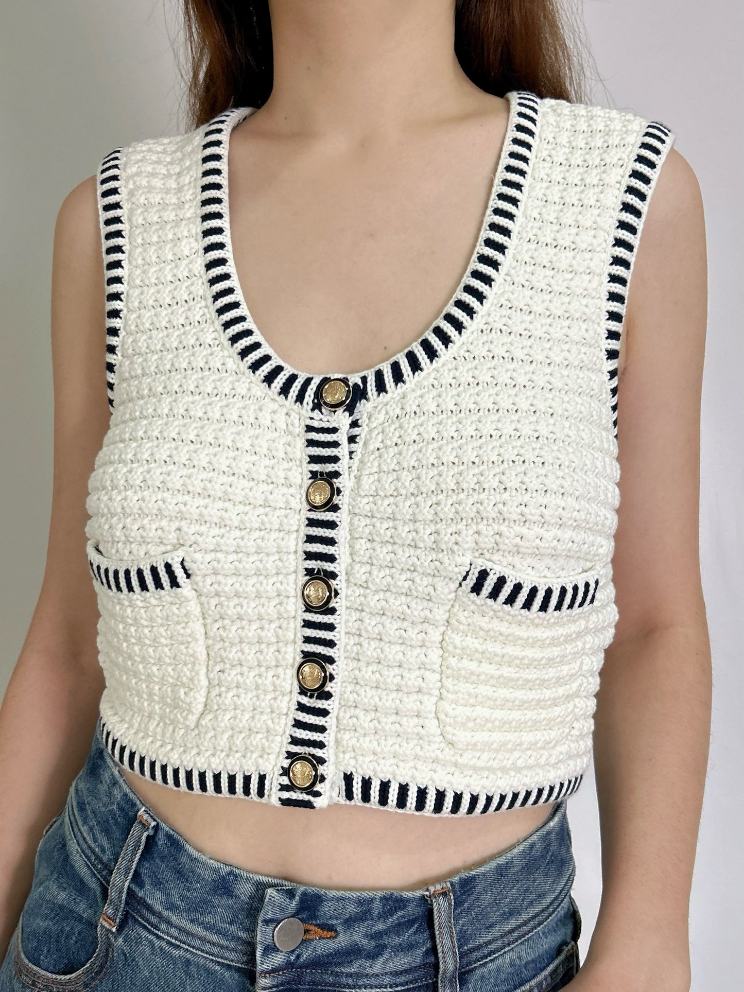 Gustave Sleeveless Knit Vest