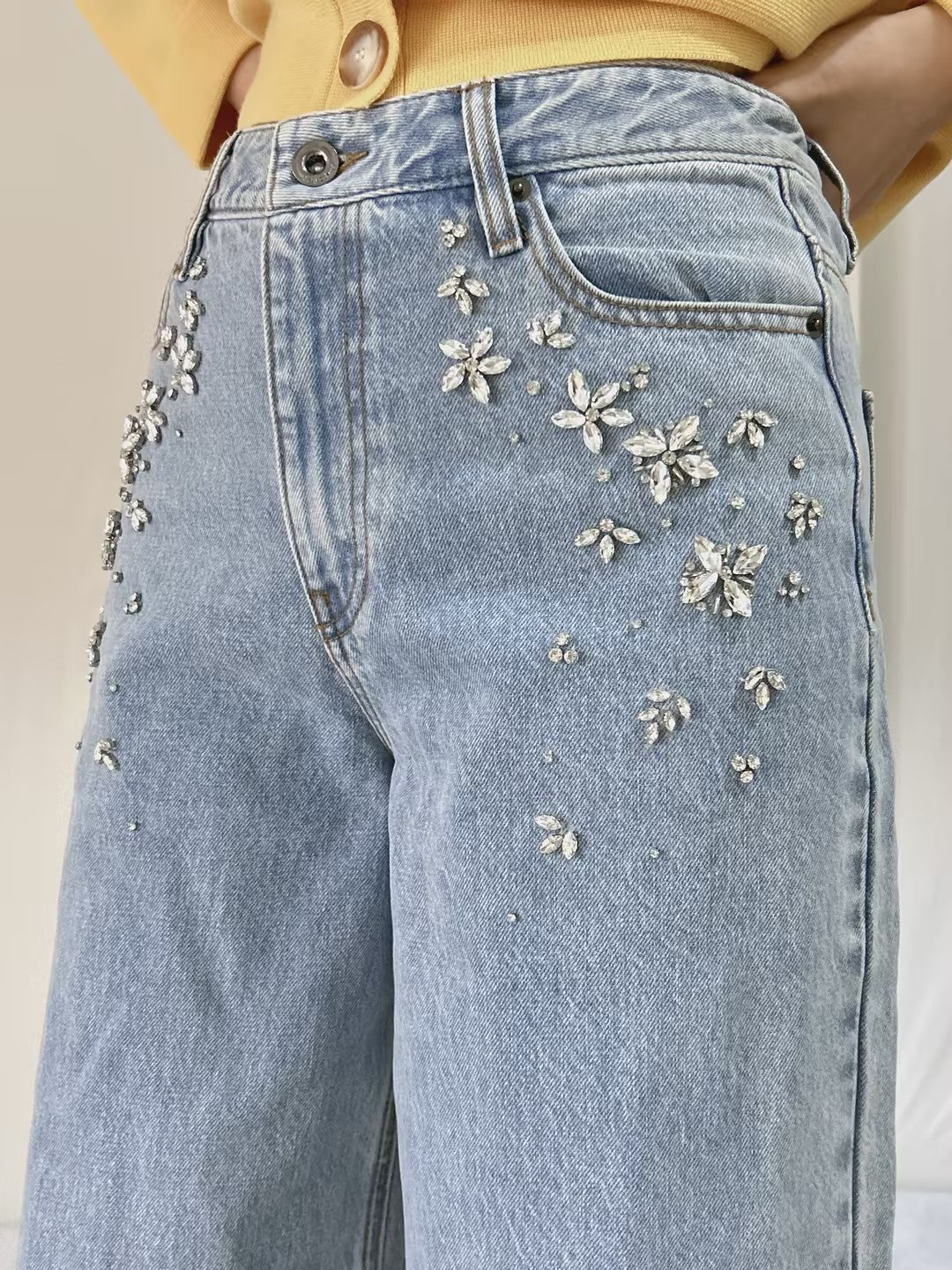 SP Blue Embellished Jeans