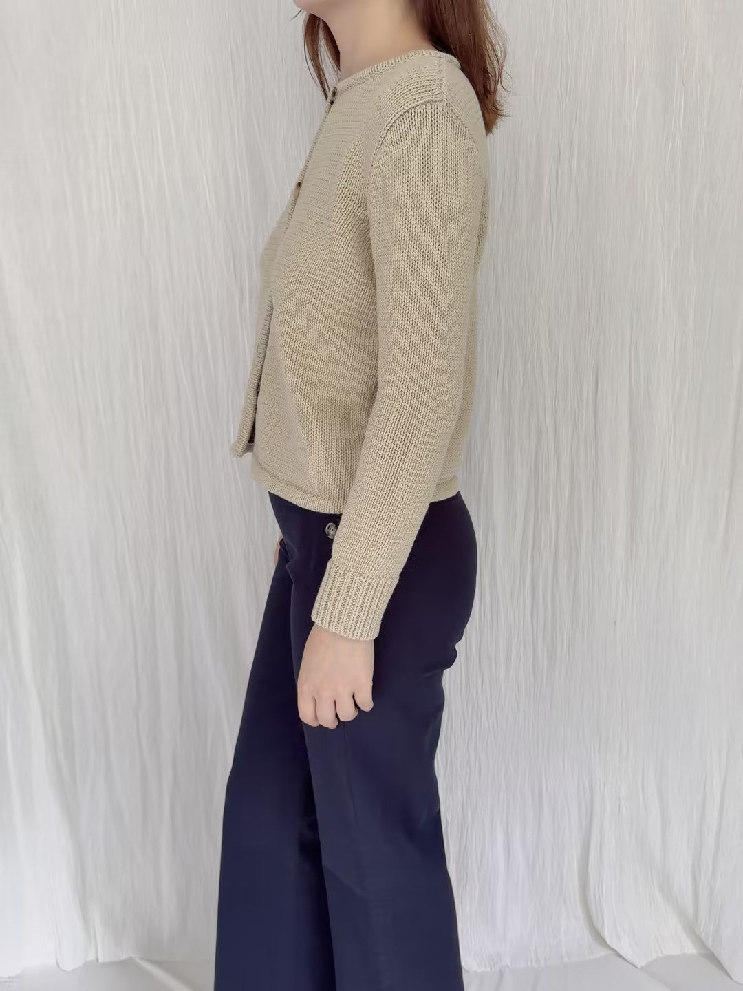 CL Deo Khaki Cotton Cardigan in XS