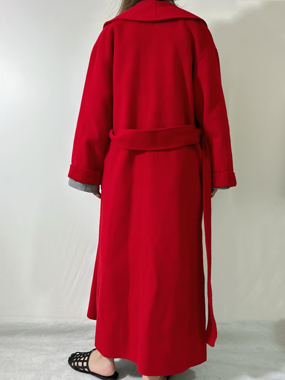 BMB Trullem Wool Coat in Jester Red in EU38 [Last Stock]