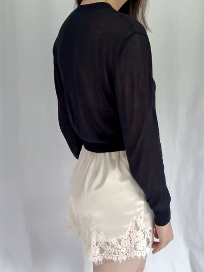 CL Hydra Sheer Cardigan - Black