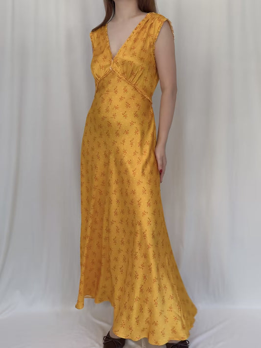 Tahlia Dress - Goldenrod Hillside Heather in L