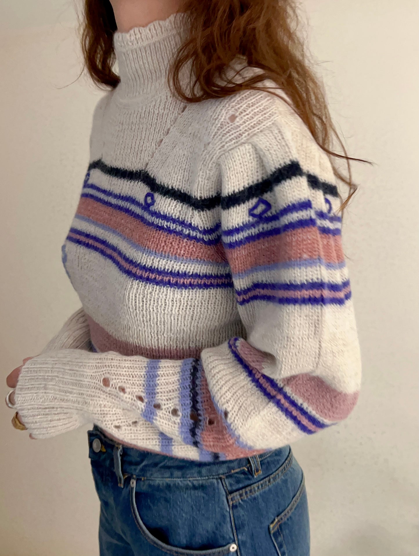 IM Georgia High-Neck Striped Jumper [size 36 sample sale]