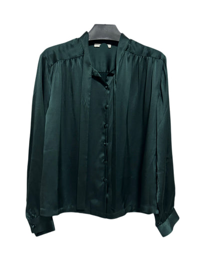 Judith Silk Top - Alphine Green in XS/XL