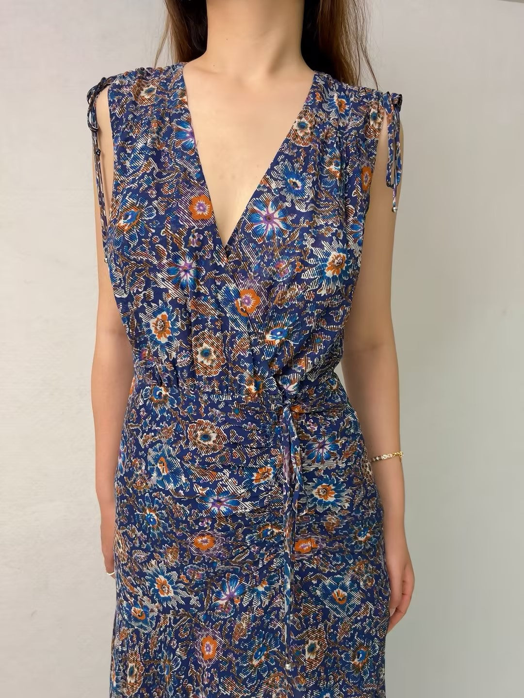 Robe longue à fleurs Veronica Dovima