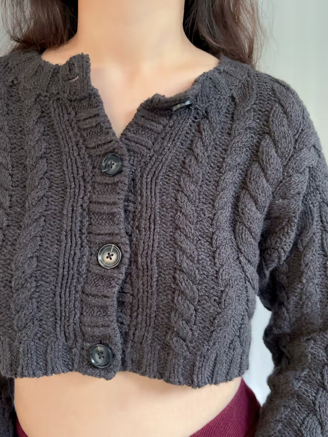 CL Berta Charcoal Cardigan in S