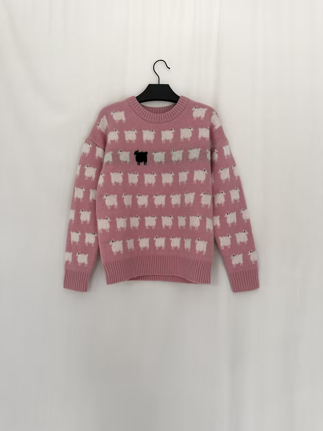 Women's Wool Sheep Sweater - Pink in S