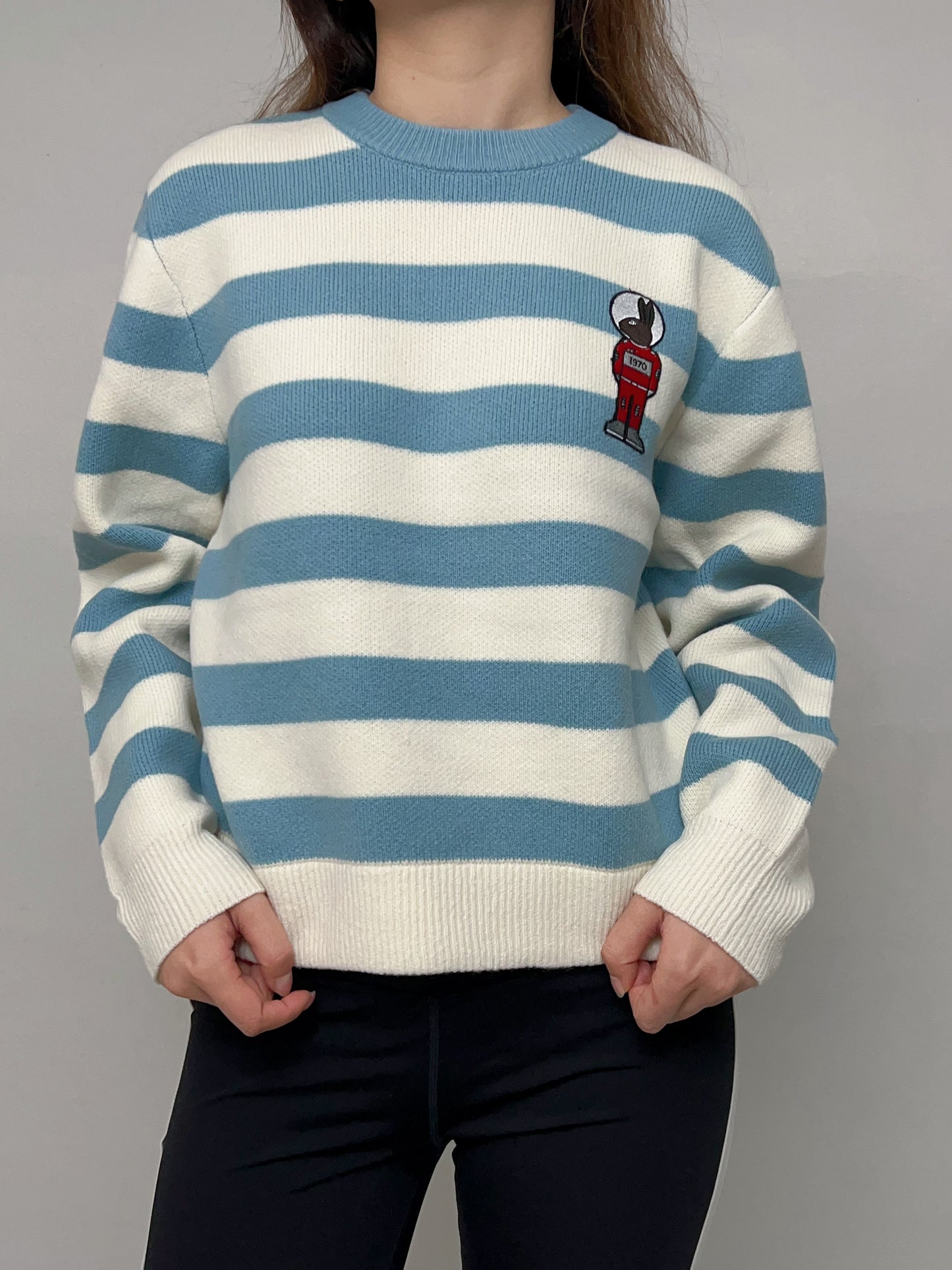 Bunny Strip Sweater Jumper [size M sample sale]