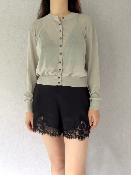 CL Hydra Sheer Cardigan - Stone in S/M