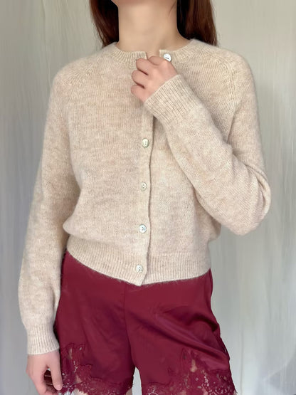 Petra Cardigan - Hazelnut Creme