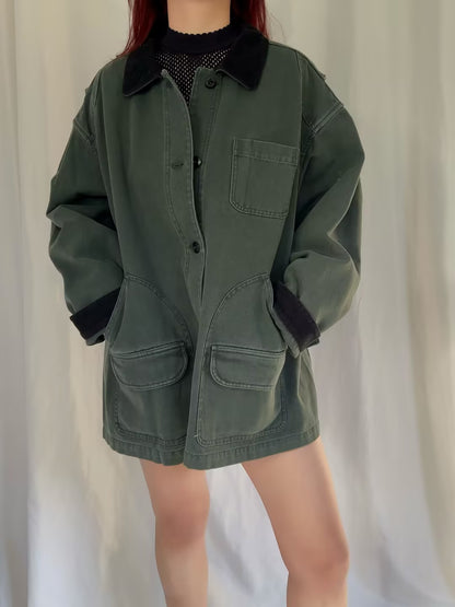 Pascual Barn Jacket - Dark Olive in XXL