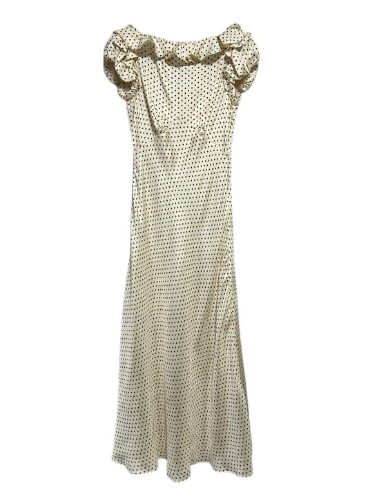 Robe mi-longue en dentelle Sohana en jaune jonquille