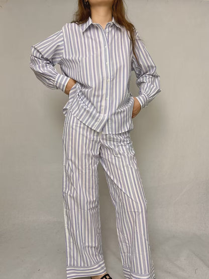 Stripe Two Pieces: Hava Top, Morgan Pant