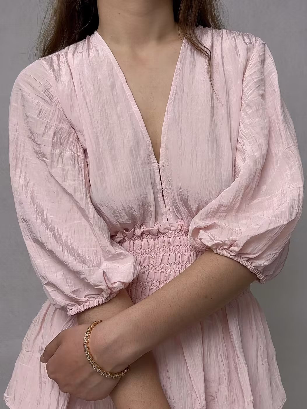 Pink Rapapam Ruffled Dress [size 36 sample sale]