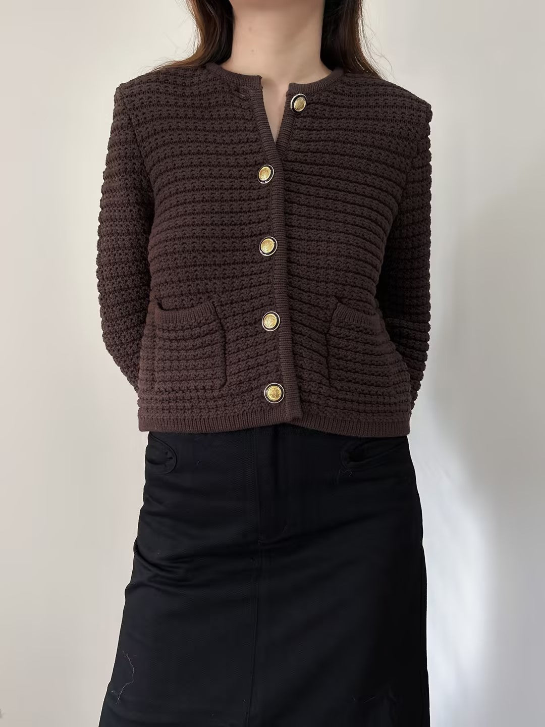 Gilet Massimo Cardigan Rayé 