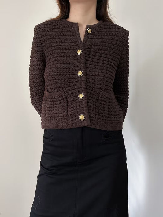 Gaspard Cardigan in Brown