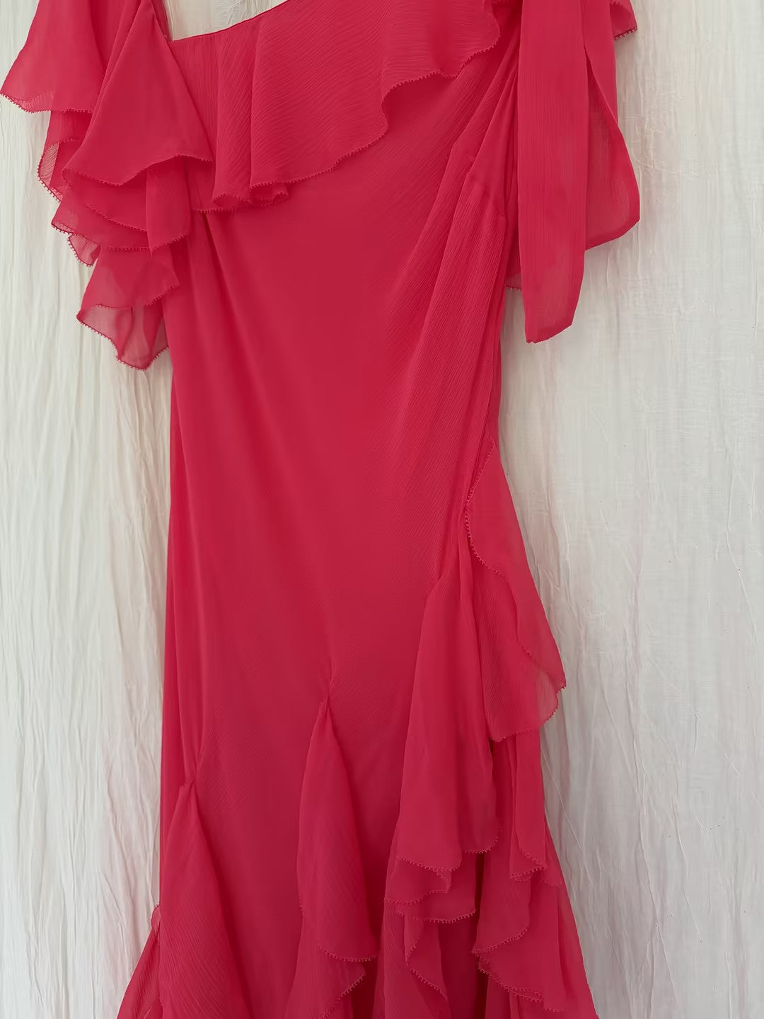 Robe mi-longue en dentelle Sohana en jaune jonquille