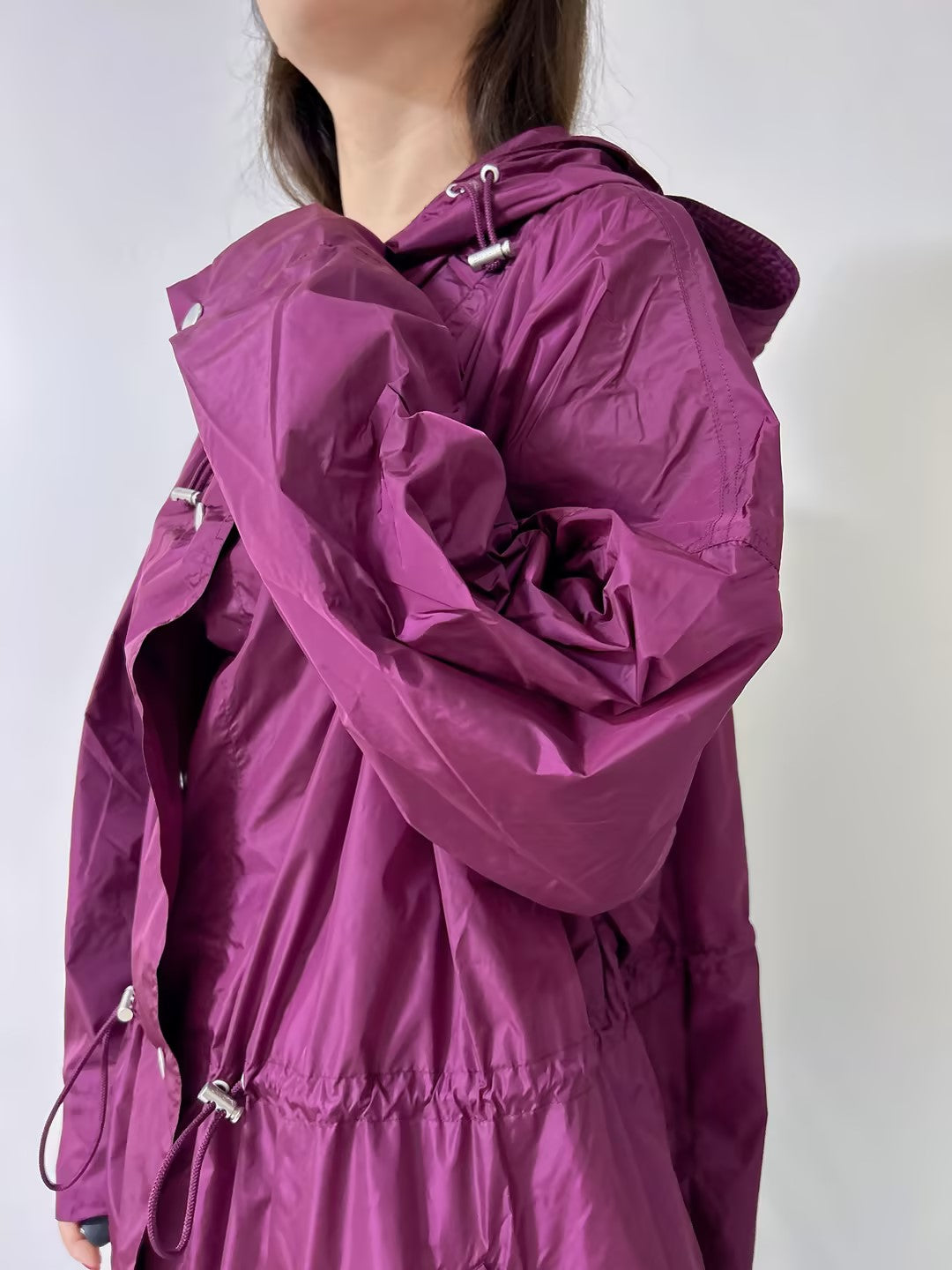 Veste coatigan oversize bi-matière 