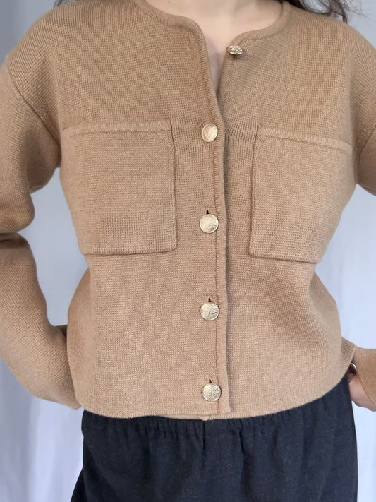 Jules Cardigan - Camel