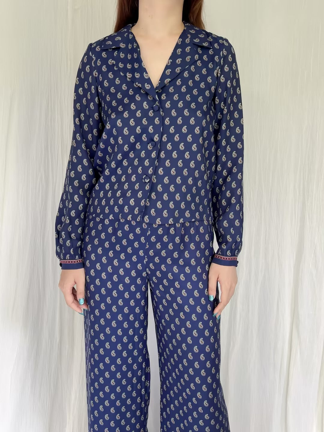 Elene Top - Bleu Taormina Paisley