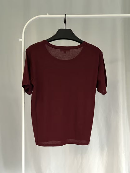 DL Pima Cotton Top - Aubergine in S