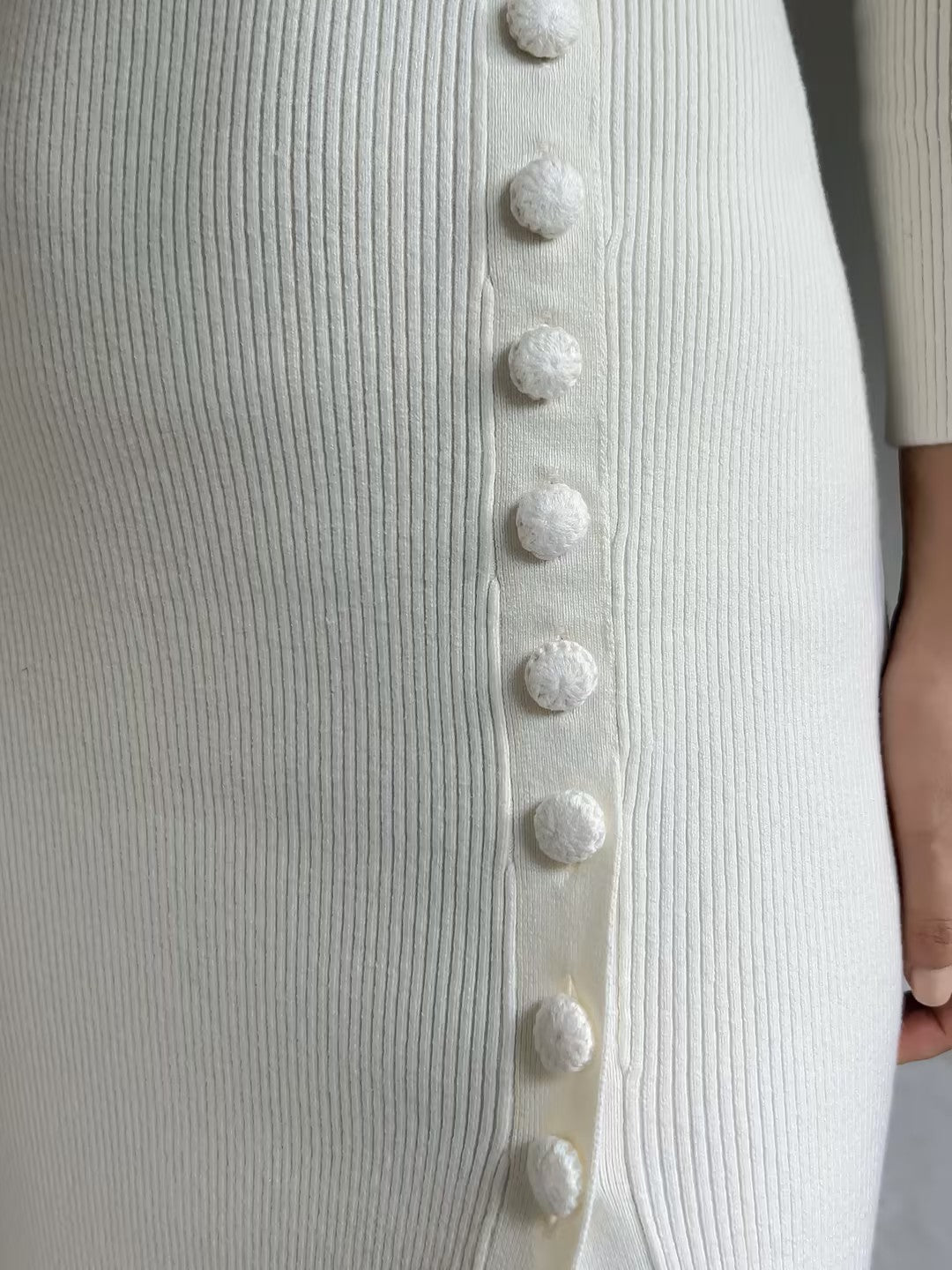 Harper Merino Dress - Ecru