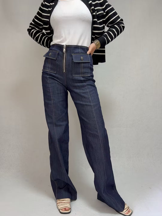 Pantalon Long Azur Denim