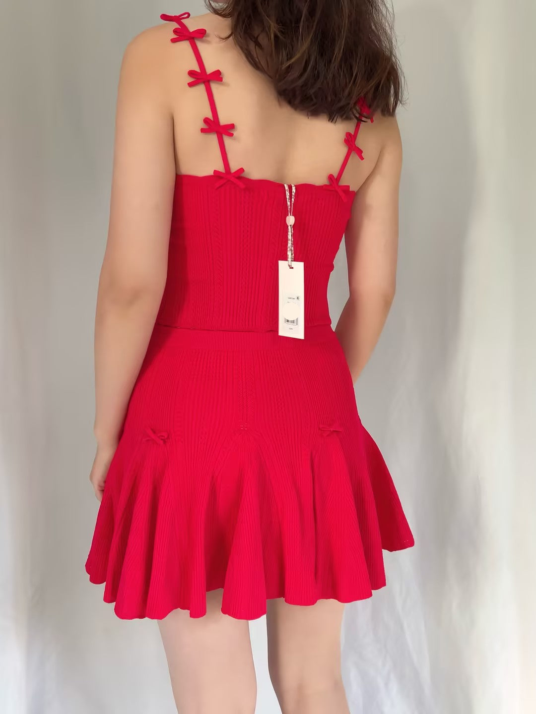 LSF Garrett Pointelle Top - Candy Apple