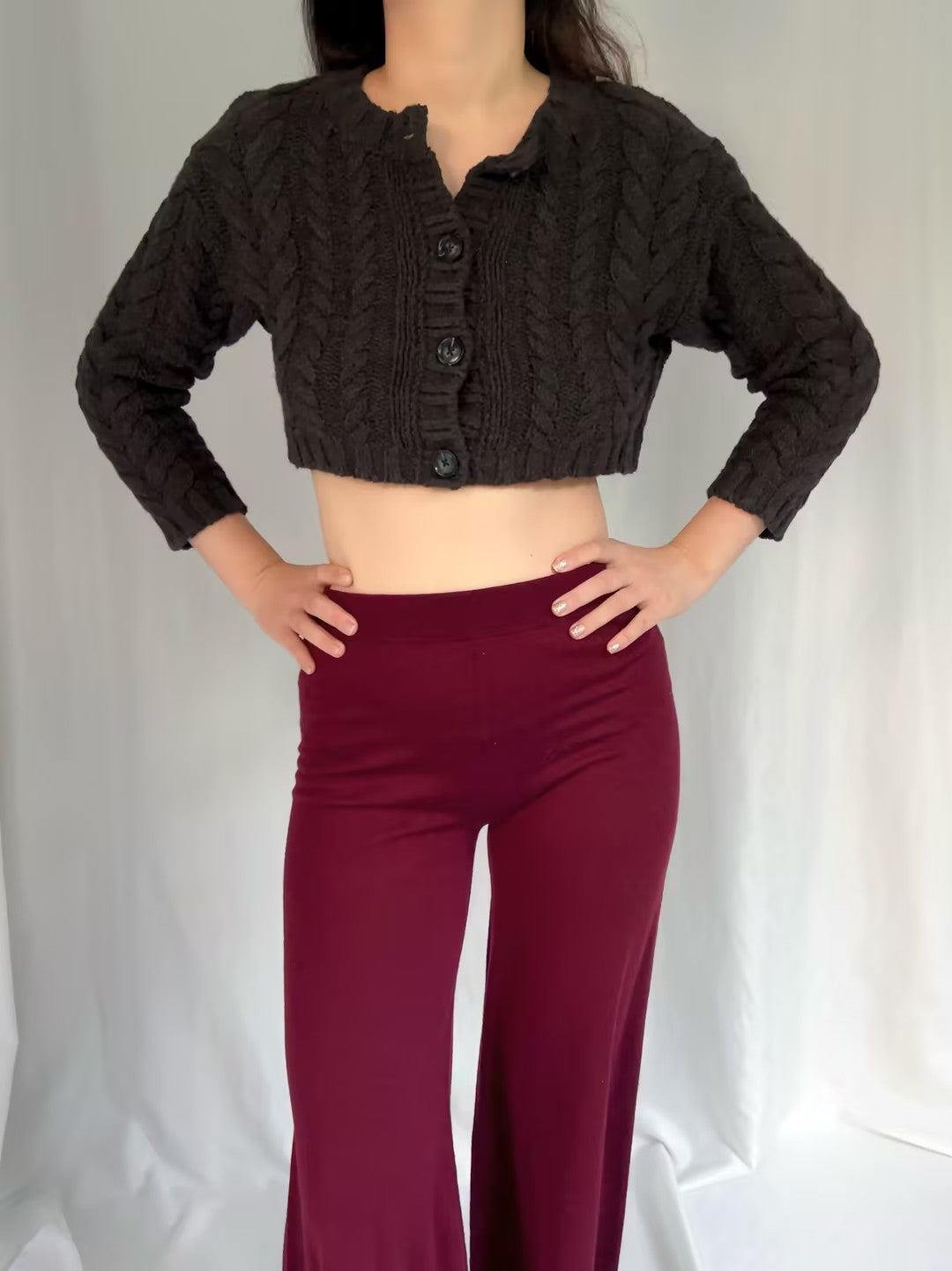 CL Berta Charcoal Cardigan in S