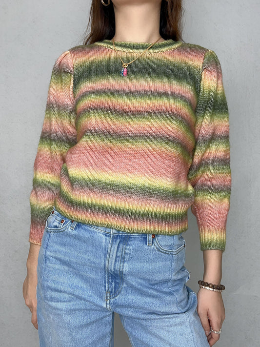 Pull à rayures multicolores Vil