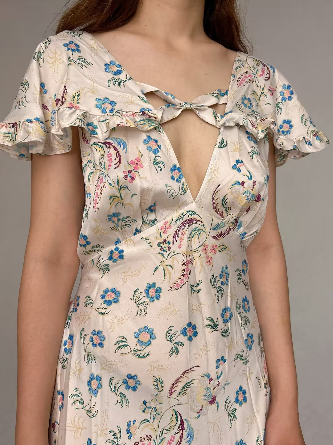 Eldora Floral Silk Dress