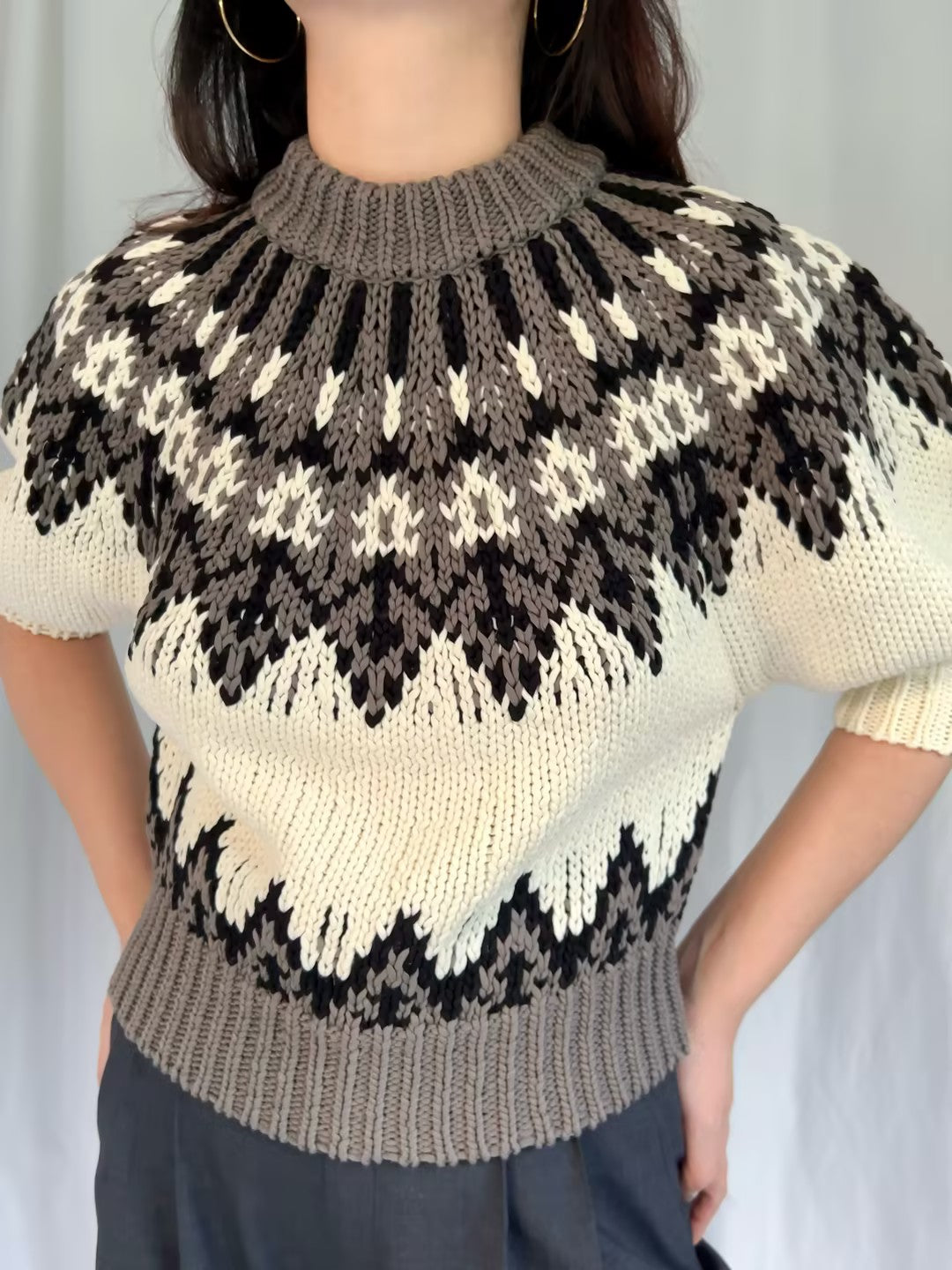 Marty Sweater - Toffee Fairisle