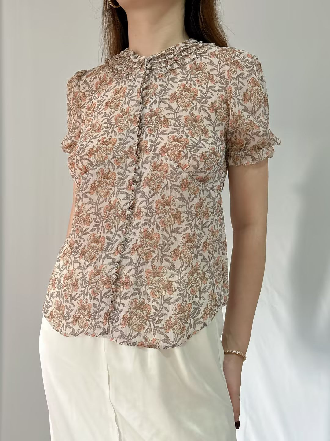 Floral Silk Blouse