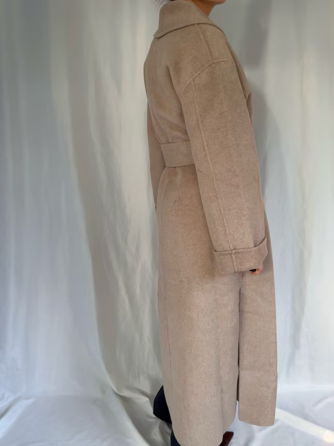 BMB Trullem Wool Coat - Grey Brown Melange