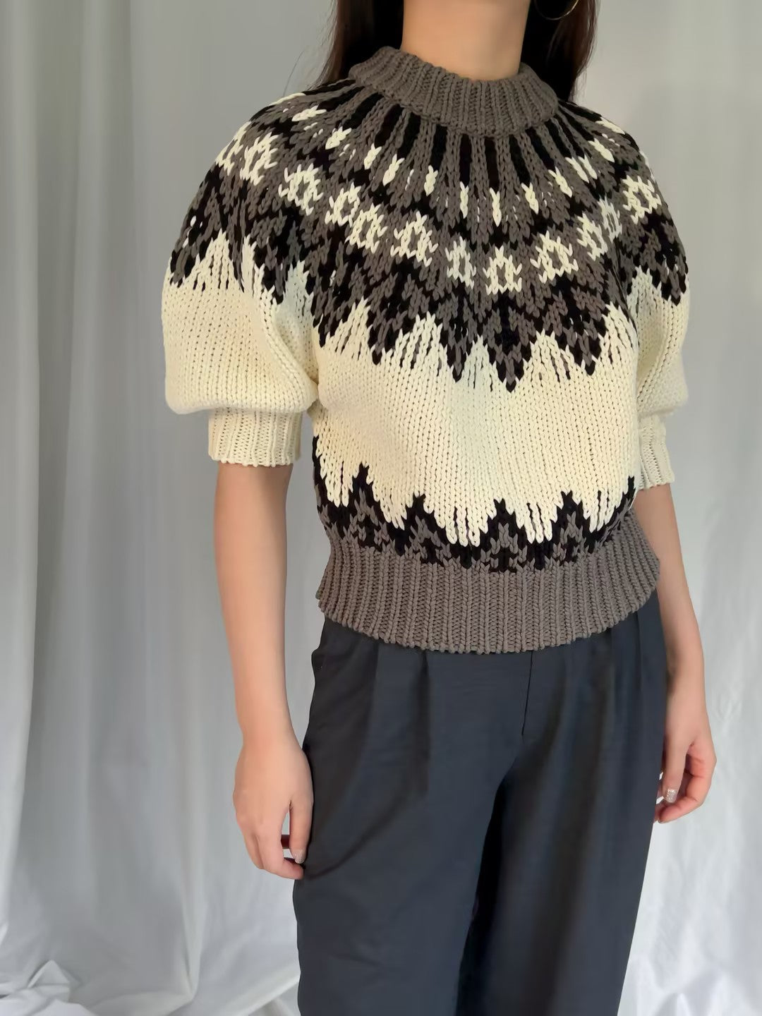 Marty Sweater - Toffee Fairisle