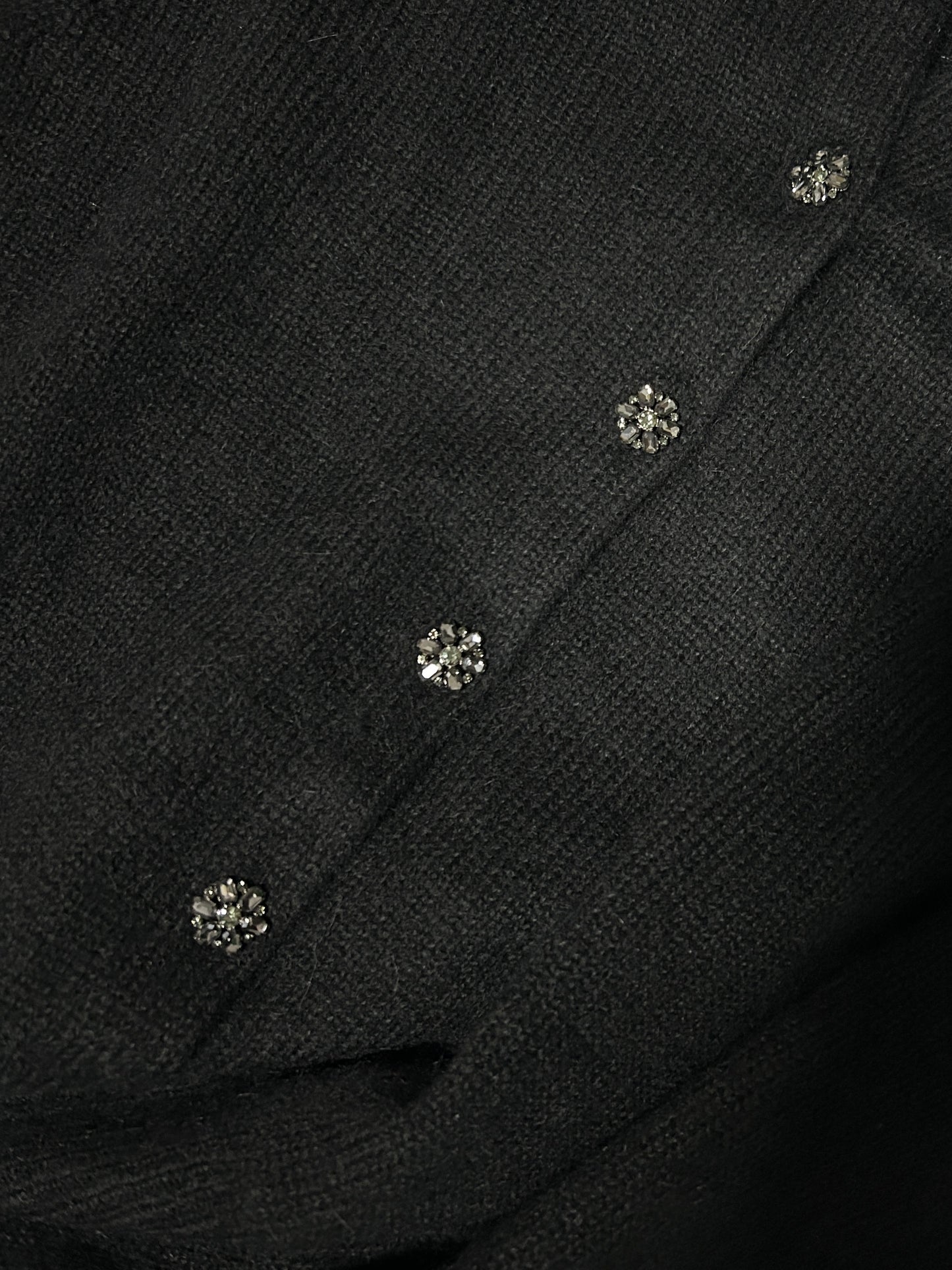 Petra Crystal Cardigan - Black
