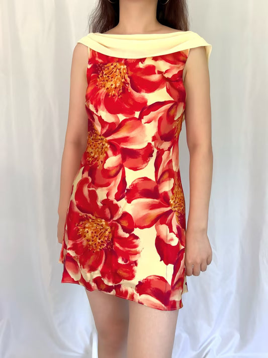 Jonelle Silk Dress - Summer Day