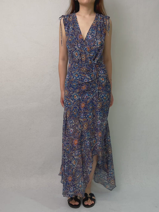 Robe longue à fleurs Veronica Dovima